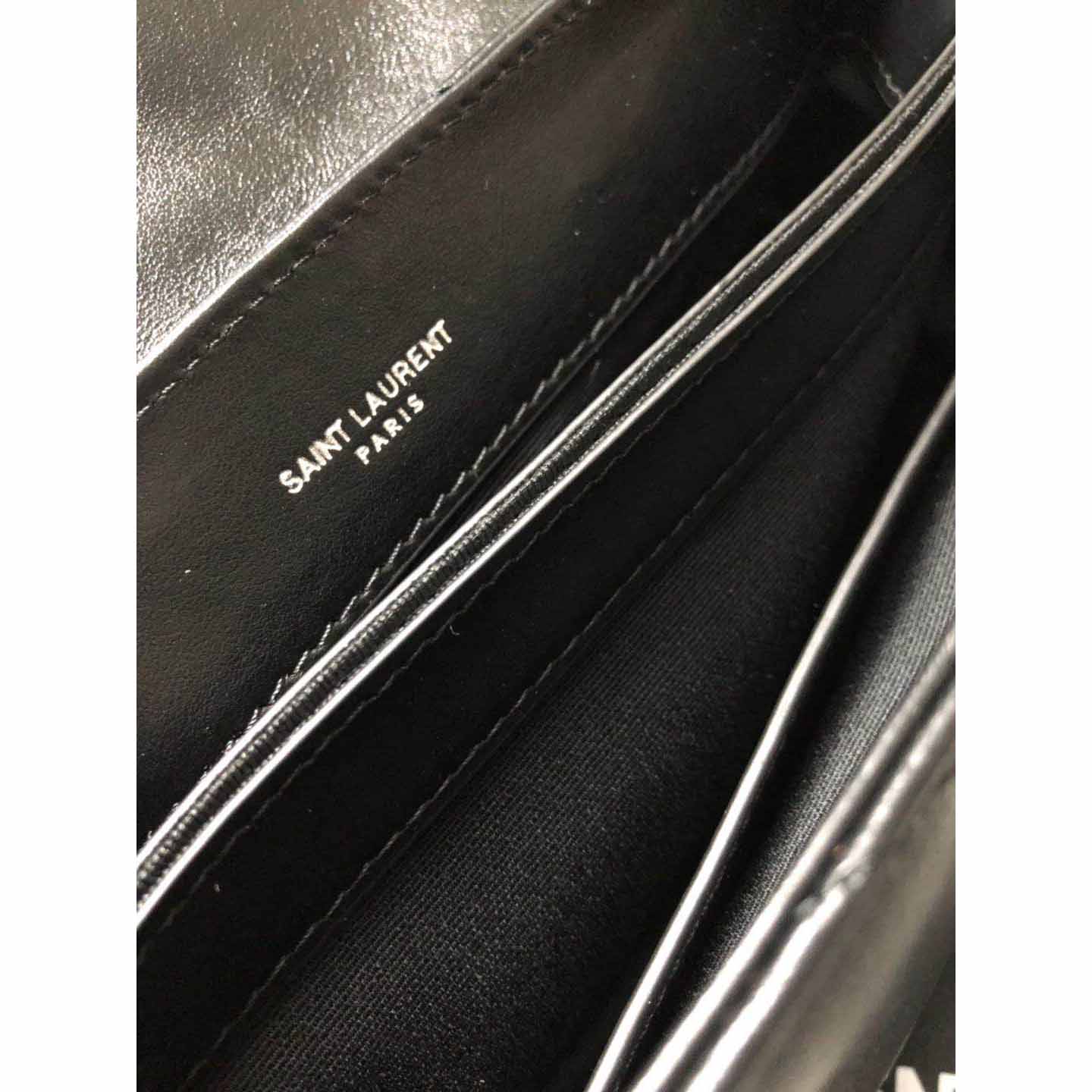 Saint Laurent Black Leather Shoulder Bag  - PerfectKickZ