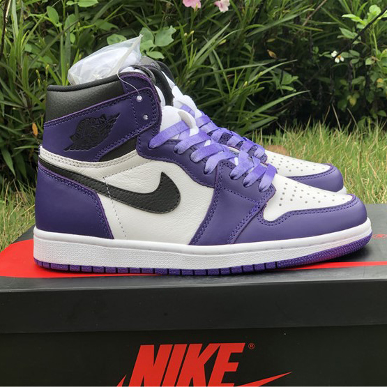Jordan Air 1 Retro High Court Purple White - PerfectKickZ