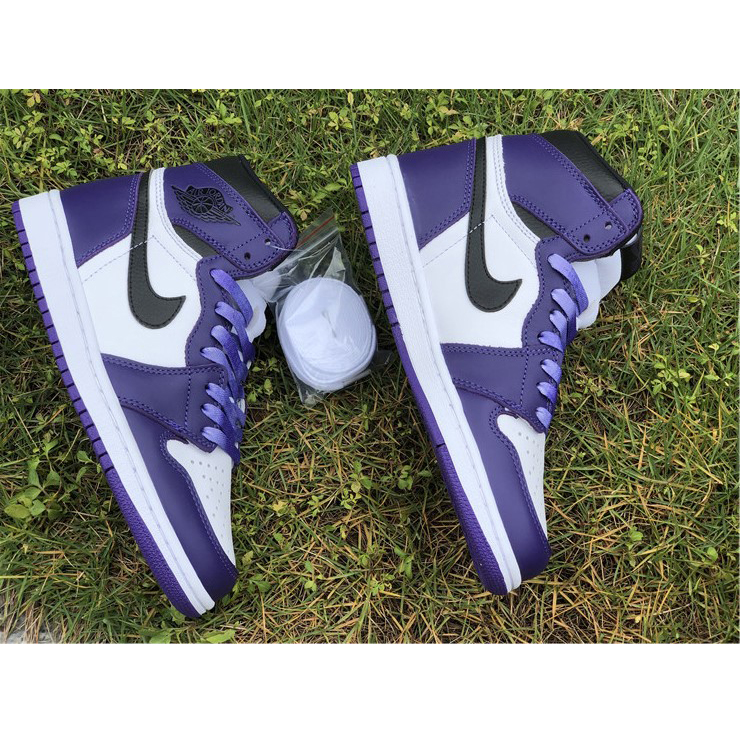 Jordan Air 1 Retro High Court Purple White - PerfectKickZ