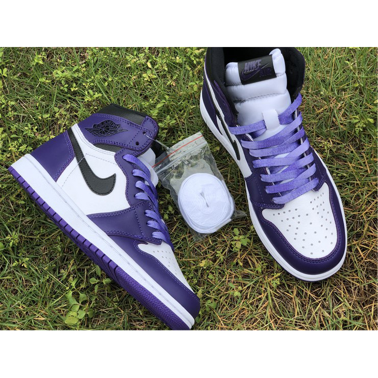 Jordan Air 1 Retro High Court Purple White - PerfectKickZ