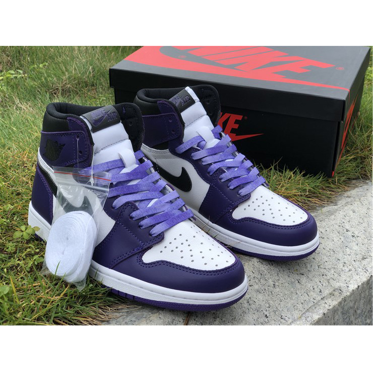 Jordan Air 1 Retro High Court Purple White - PerfectKickZ