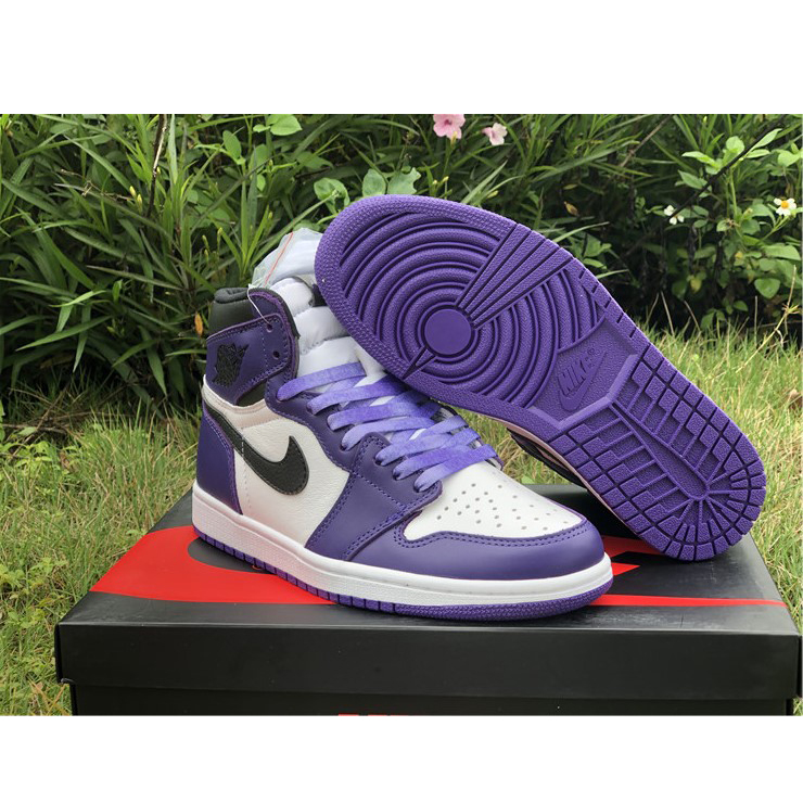 Jordan Air 1 Retro High Court Purple White - PerfectKickZ