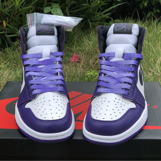 Jordan Air 1 Retro High Court Purple White - PerfectKickZ