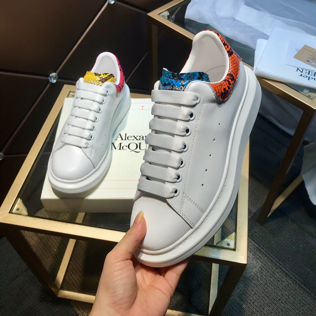 Alexander Mqueen Air Platform Leather Sneakers  - PerfectKickZ