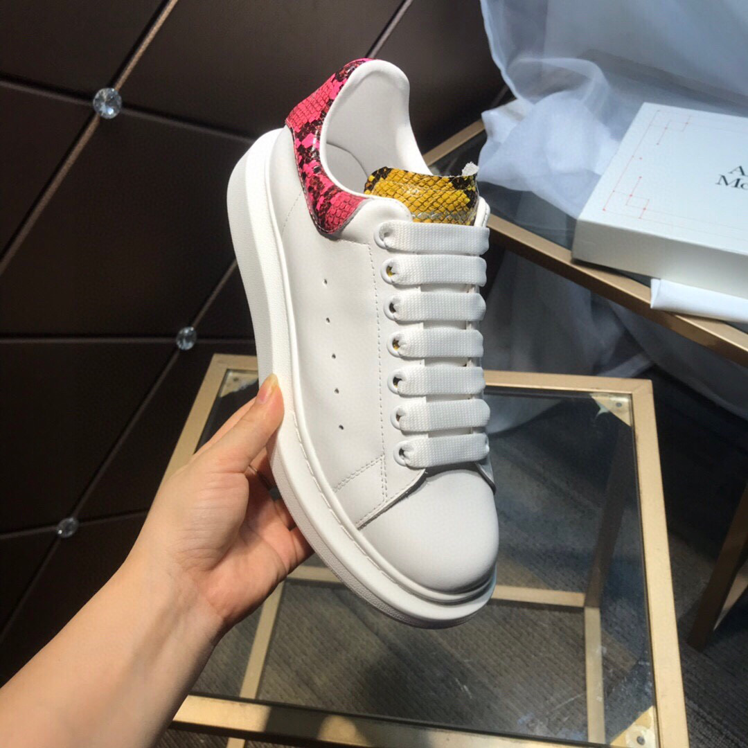 Alexander Mqueen Air Platform Leather Sneakers  - PerfectKickZ