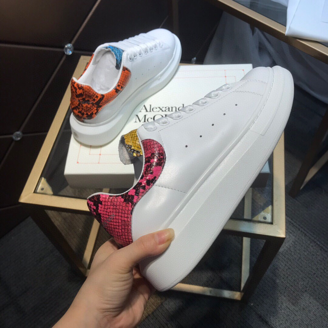 Alexander Mqueen Air Platform Leather Sneakers  - PerfectKickZ