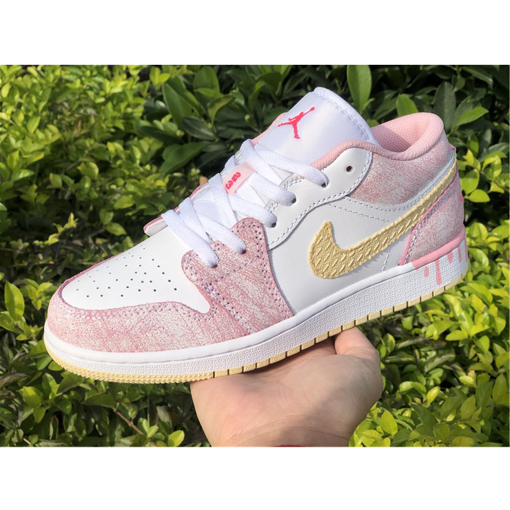 Jordan Air 1 Low GS Arctic Punch Paint CW7104-601 - PerfectKickZ