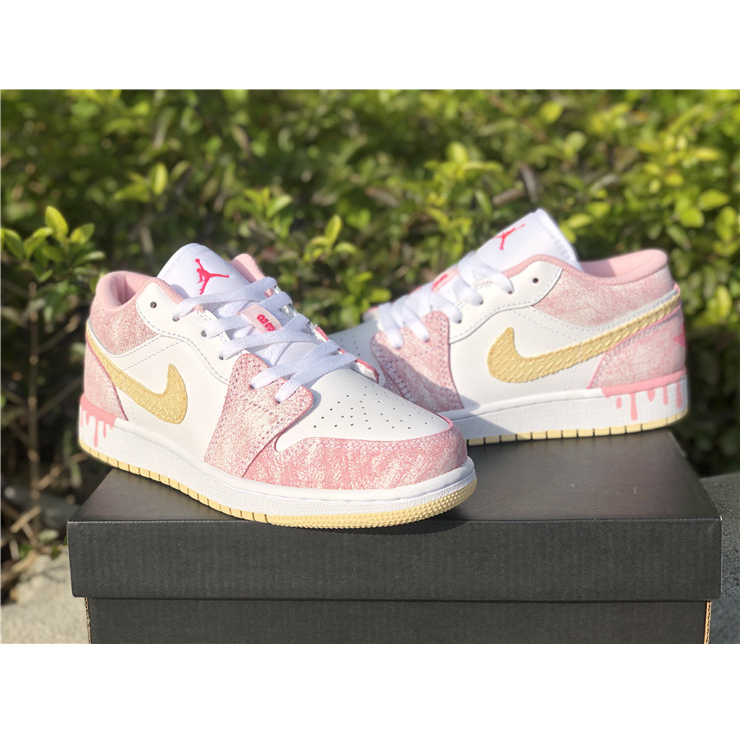 Jordan Air 1 Low GS Arctic Punch Paint CW7104-601 - PerfectKickZ