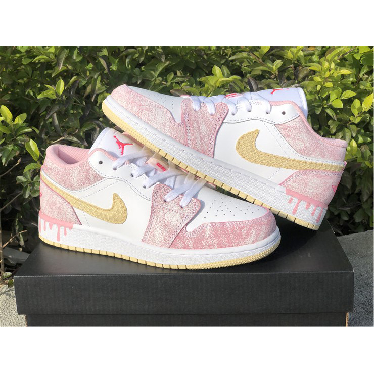 Jordan Air 1 Low GS Arctic Punch Paint CW7104-601 - PerfectKickZ