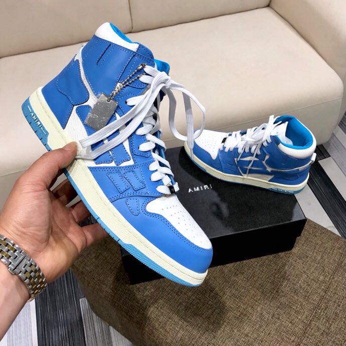 Amiri Skeleton High Top Sneaker - PerfectKickZ