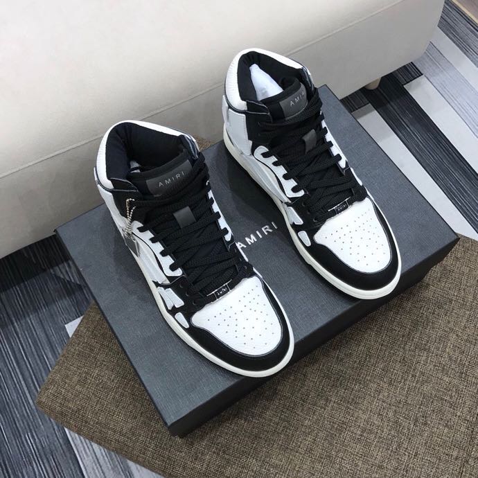 Amiri Skeleton High Top Sneaker - PerfectKickZ