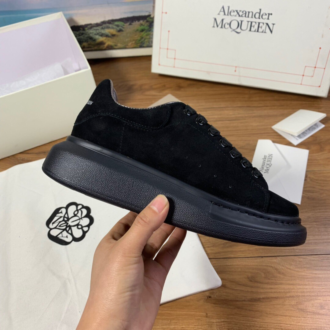 Alexander Mqueen Air Platform Black Suede Sneakers    - PerfectKickZ