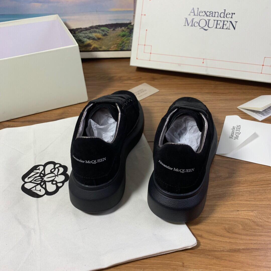 Alexander Mqueen Air Platform Black Suede Sneakers    - PerfectKickZ