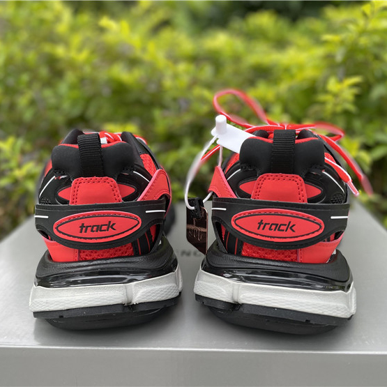 Balenciaga Track Sneakers In Red Grey Black - 