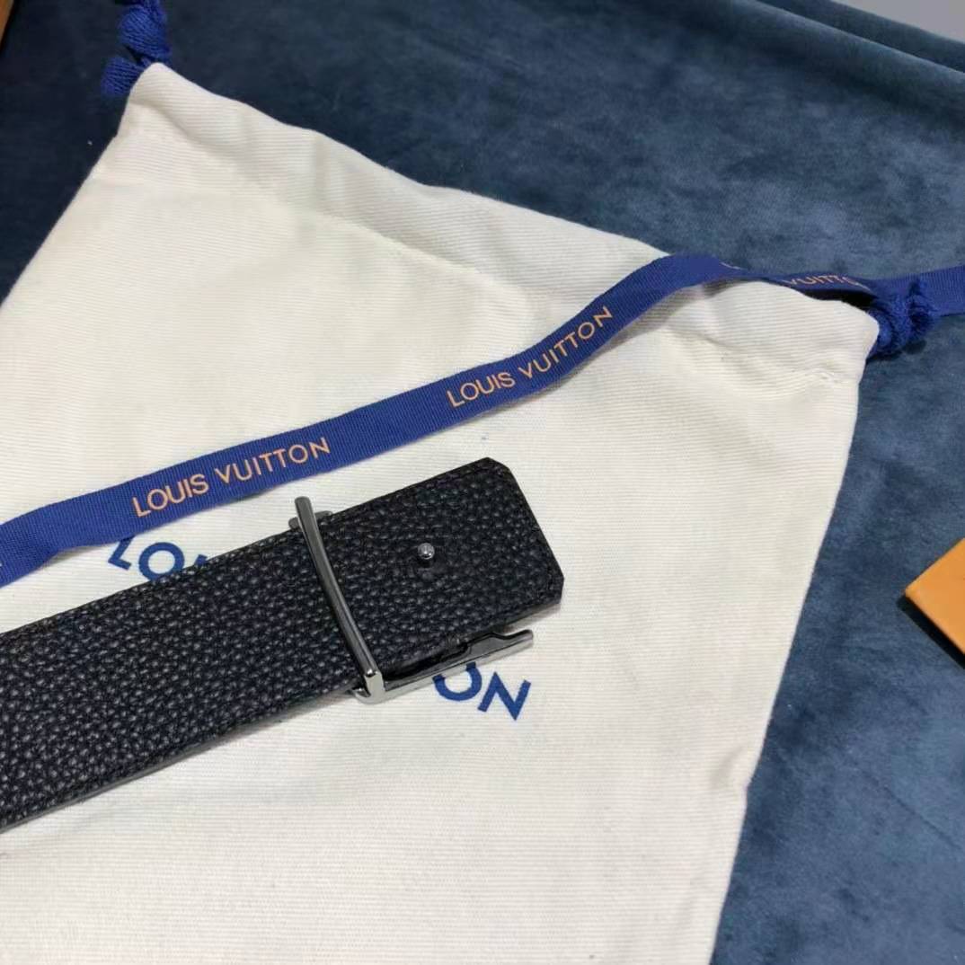 Louis Vuitton Carton Black Belt 40MM - PerfectKickZ