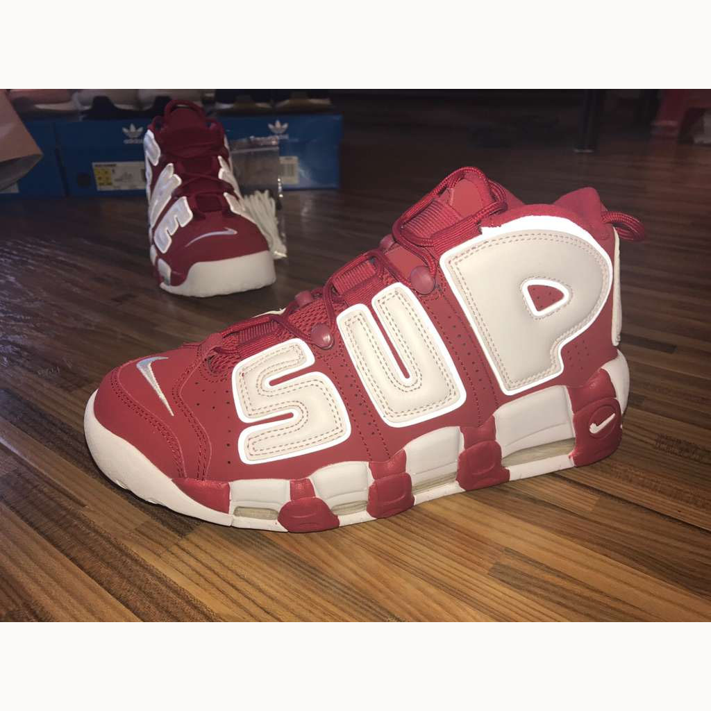 Nike Air More Uptempo Red Sup - PerfectKickZ