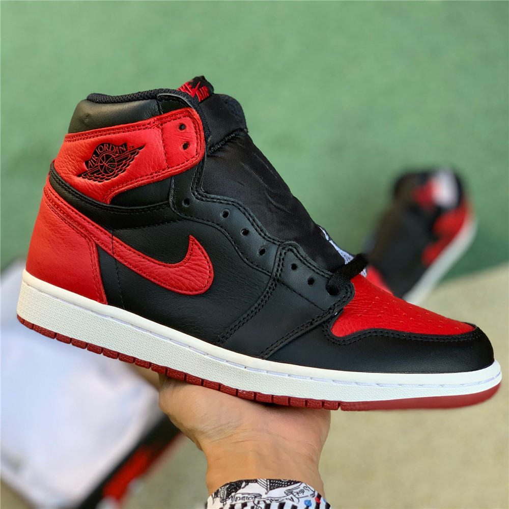 Jordan AJ 1 OG Banned Red Black Sneaker 555088-001 - PerfectKickZ
