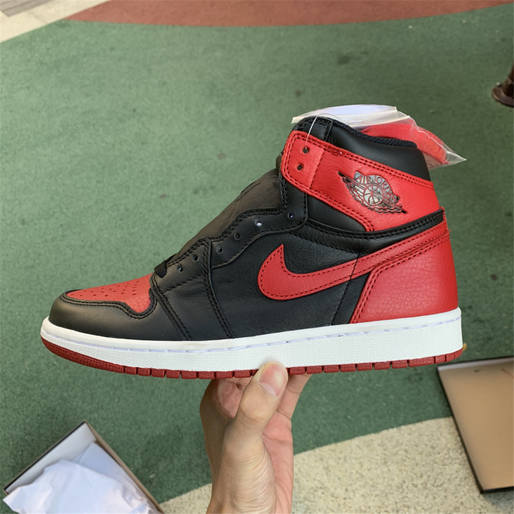 Jordan AJ 1 OG Banned Red Black Sneaker 555088-001 - PerfectKickZ