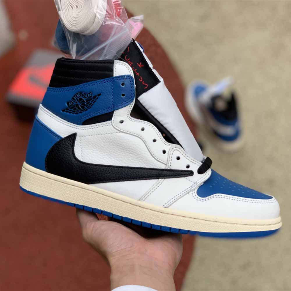 Jordan Travis Scott X Fragment X AJ1 High OG SP “Military Blue” - PerfectKickZ