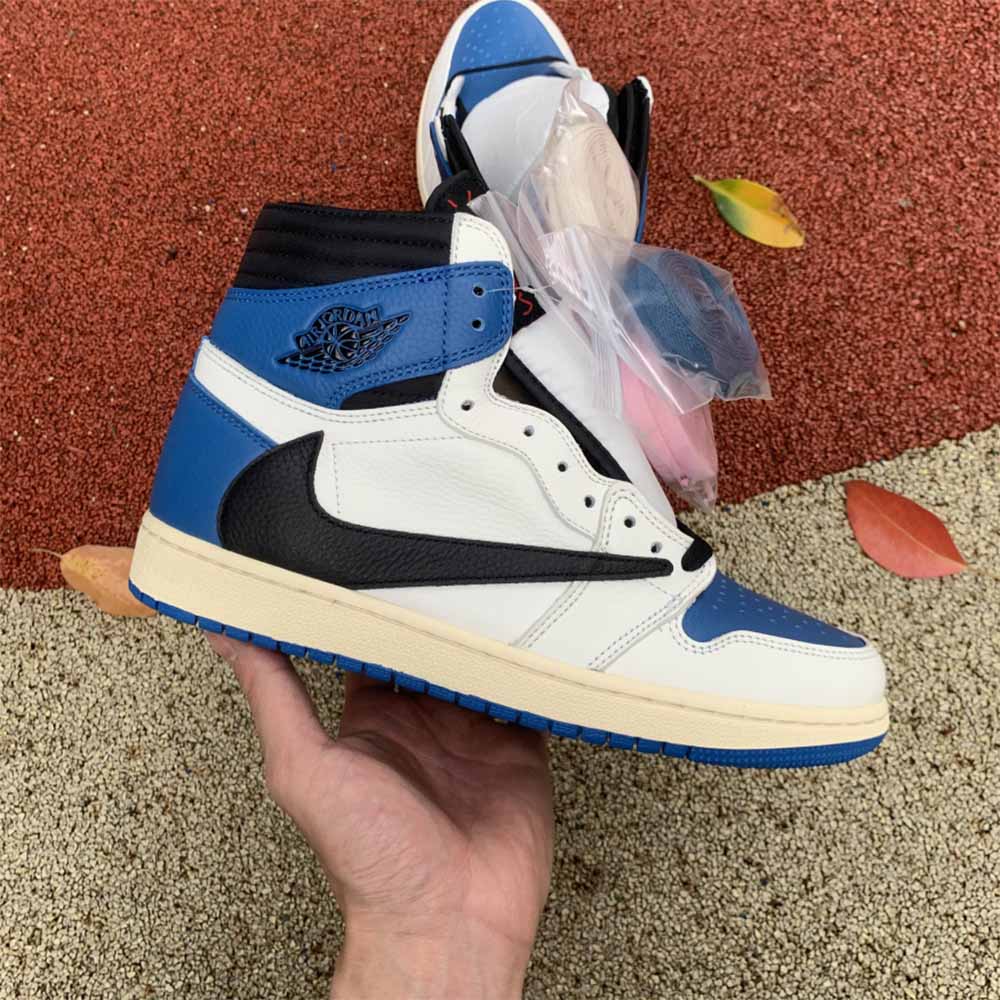 Jordan Travis Scott X Fragment X AJ1 High OG SP “Military Blue” - PerfectKickZ