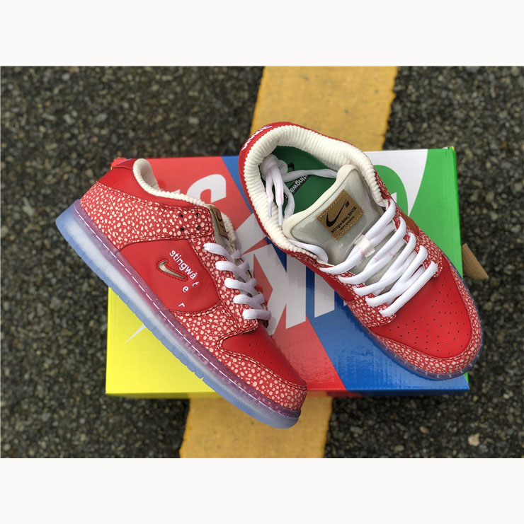 Stingwater X Nike SB Dunk Low Bright Red - PerfectKickZ