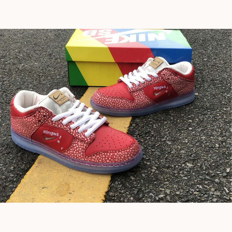Stingwater X Nike SB Dunk Low Bright Red - PerfectKickZ