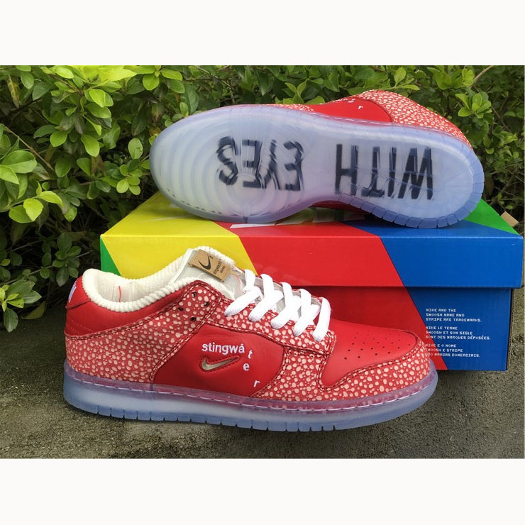 Stingwater X Nike SB Dunk Low Bright Red - PerfectKickZ