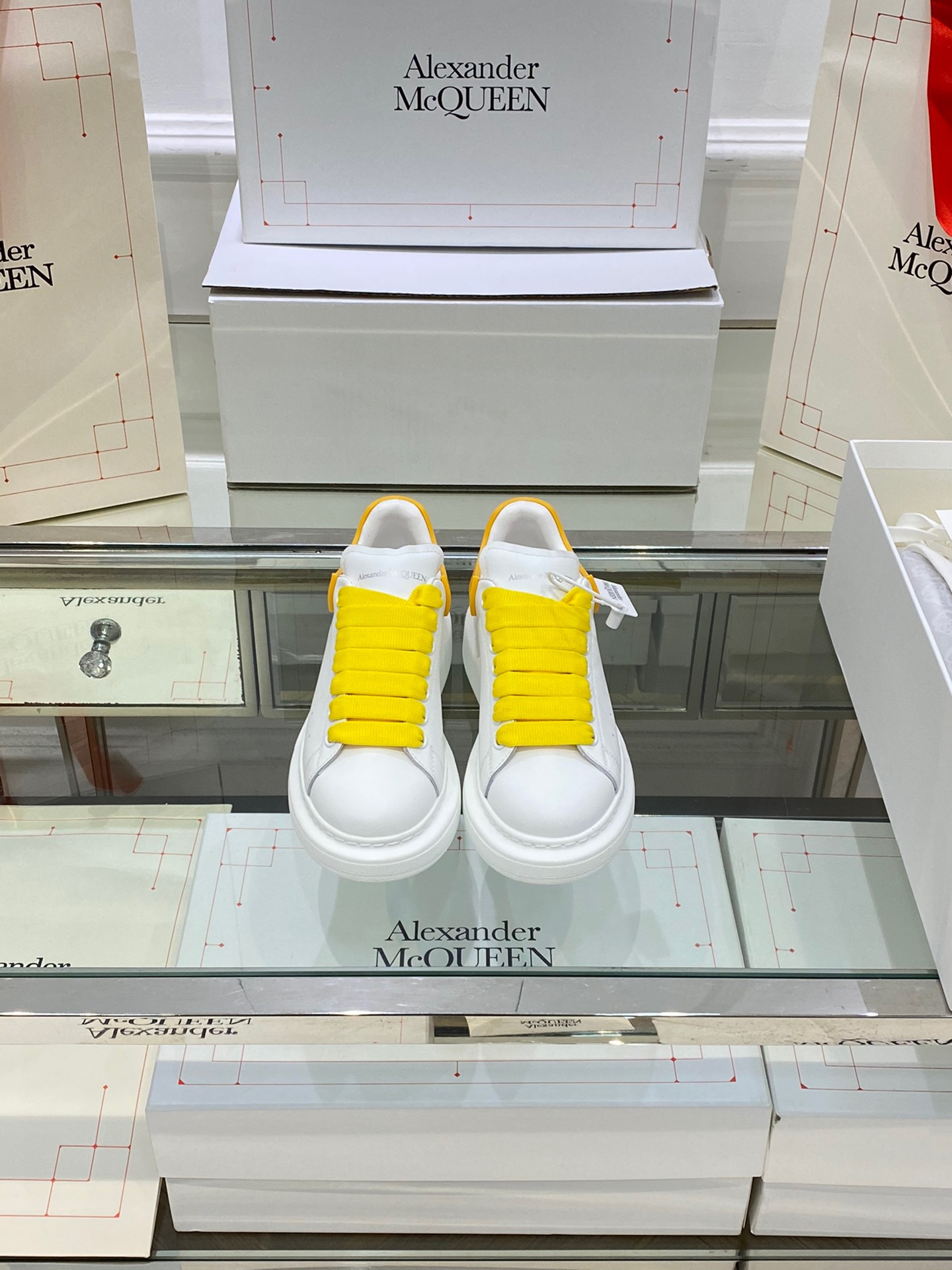 Alexander Mqueen Low-Top Air Platform Leather Sneakers    - PerfectKickZ