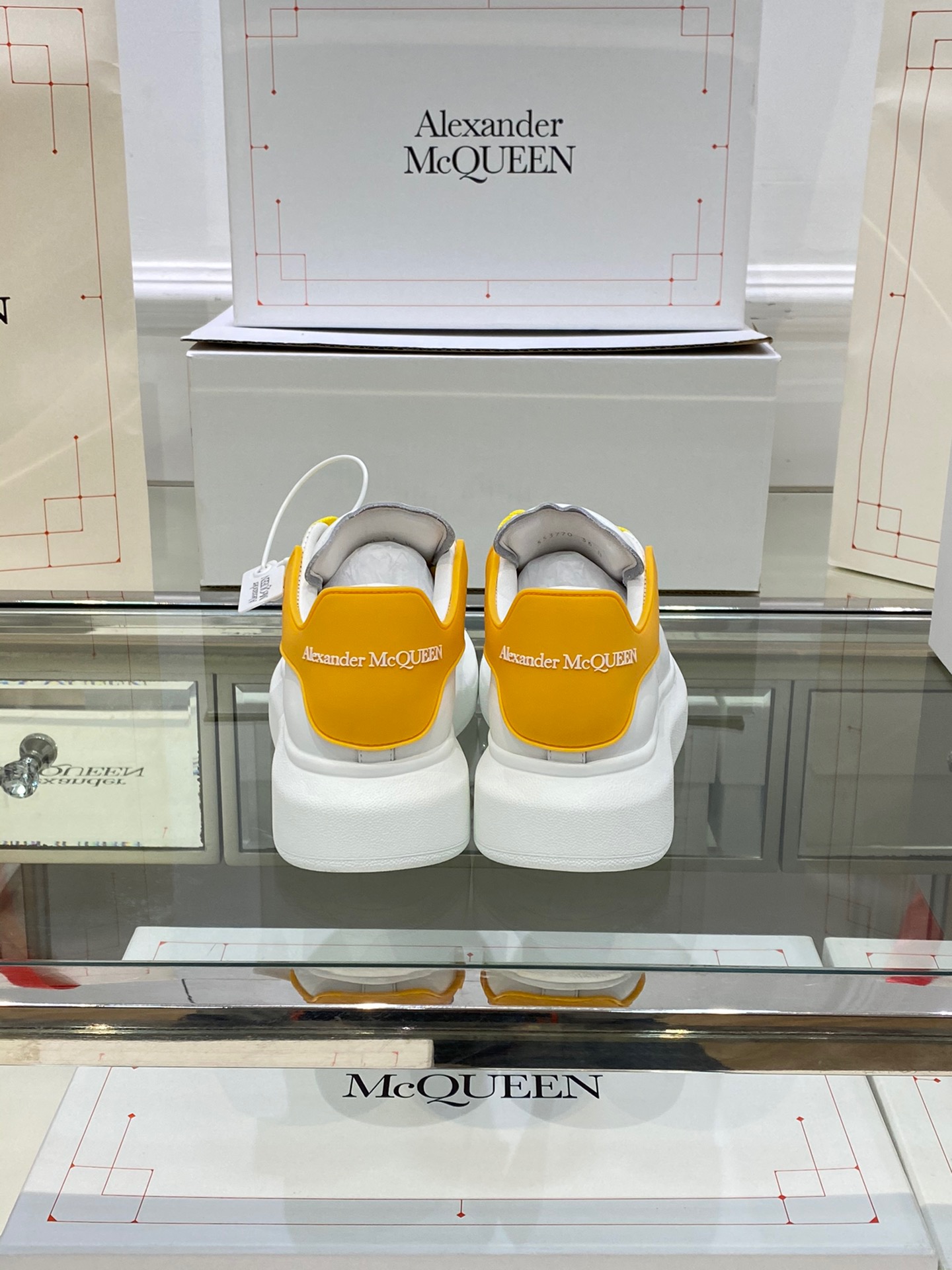 Alexander Mqueen Low-Top Air Platform Leather Sneakers    - PerfectKickZ