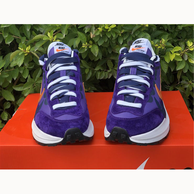 Sacai X Nike VaporWaffle 'Dark Iris' DD1875-500 - PerfectKickZ