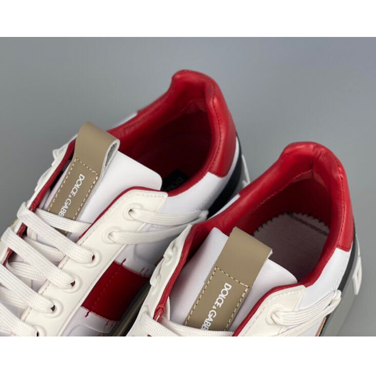 Dolce & Gabbana Calfskin 2Zero Custom Sneakers In Red - PerfectKickZ
