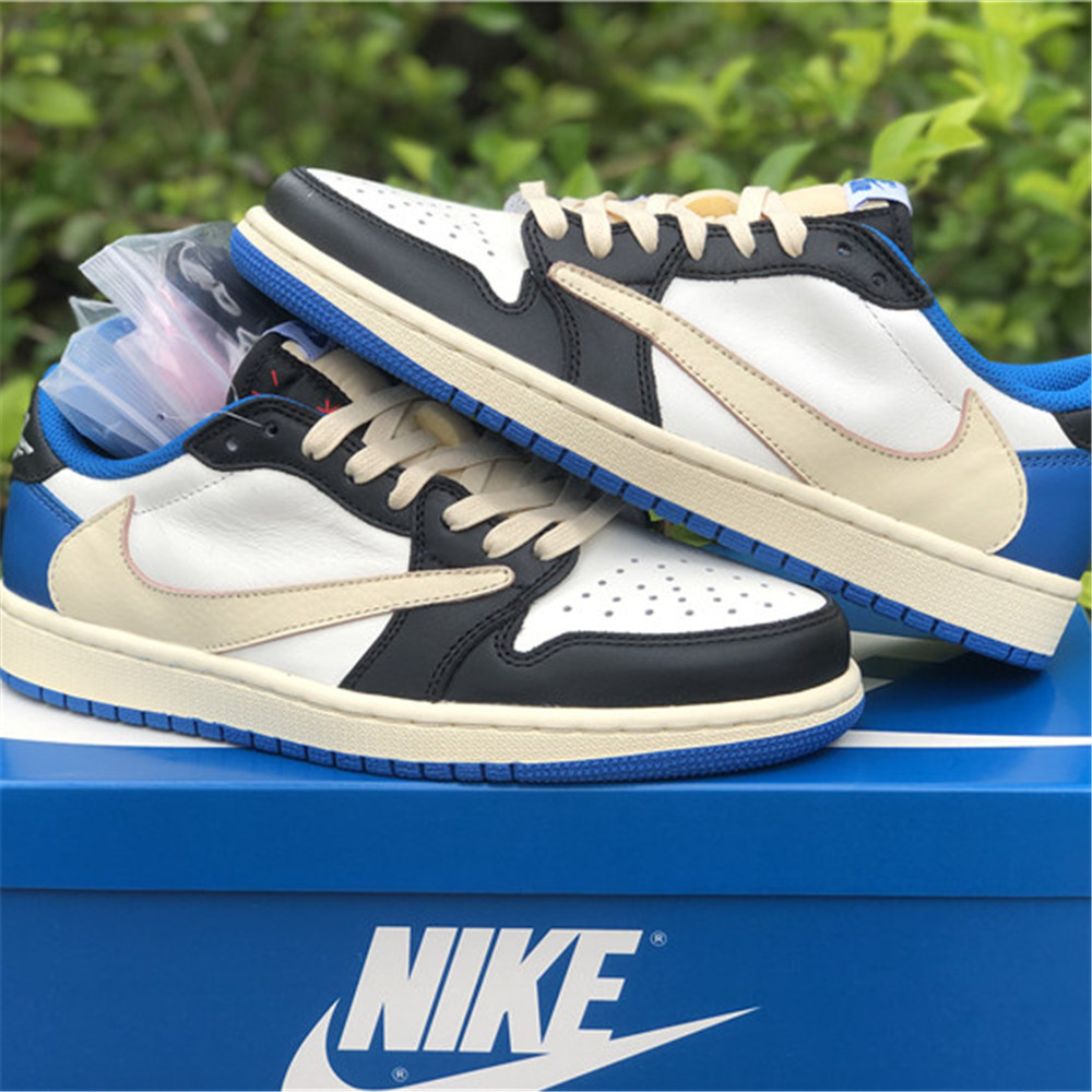 Jordan Travis Scott X Fragment X AJ1 Low OG Sneaker DM7866-140 - PerfectKickZ