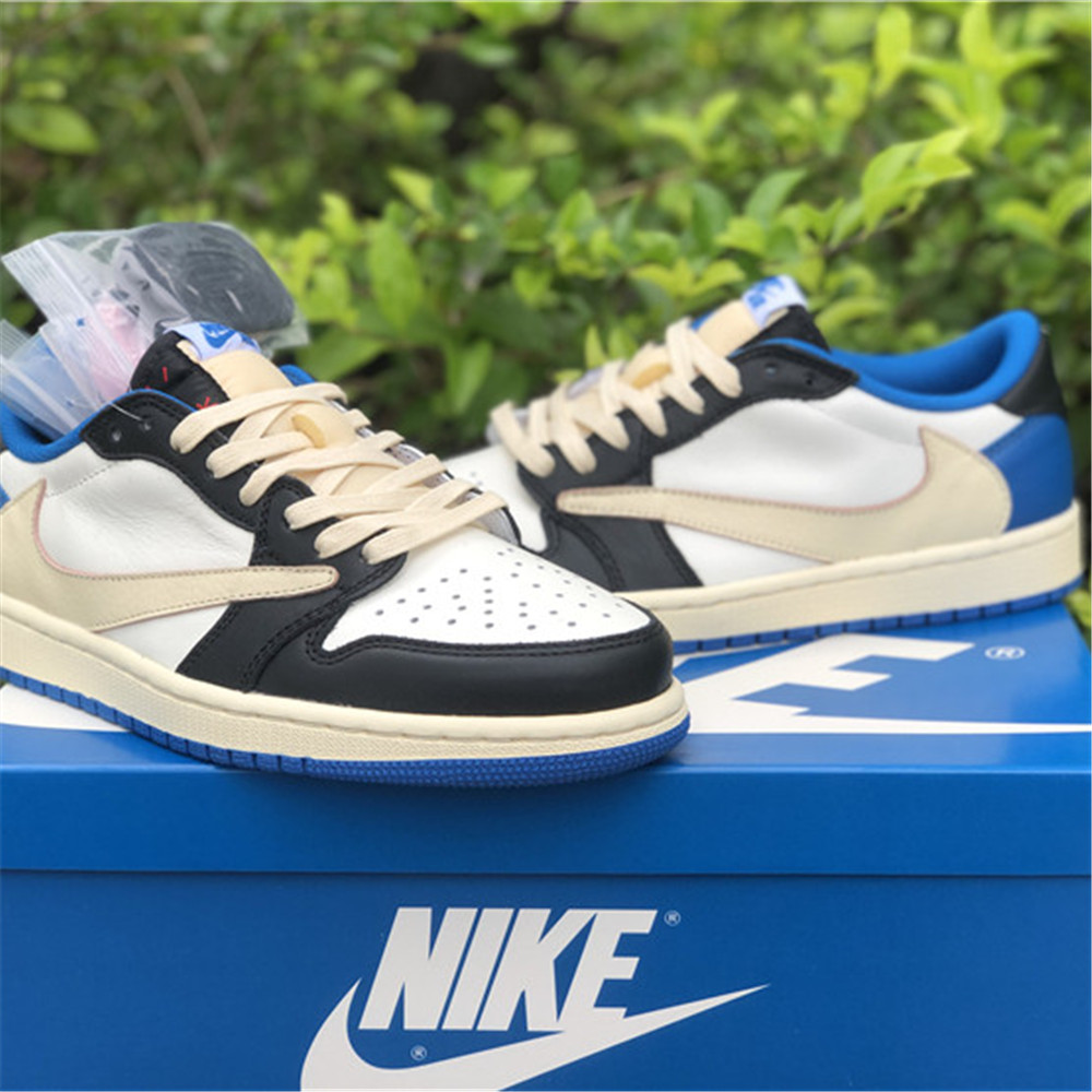 Jordan Travis Scott X Fragment X AJ1 Low OG Sneaker DM7866-140 - PerfectKickZ