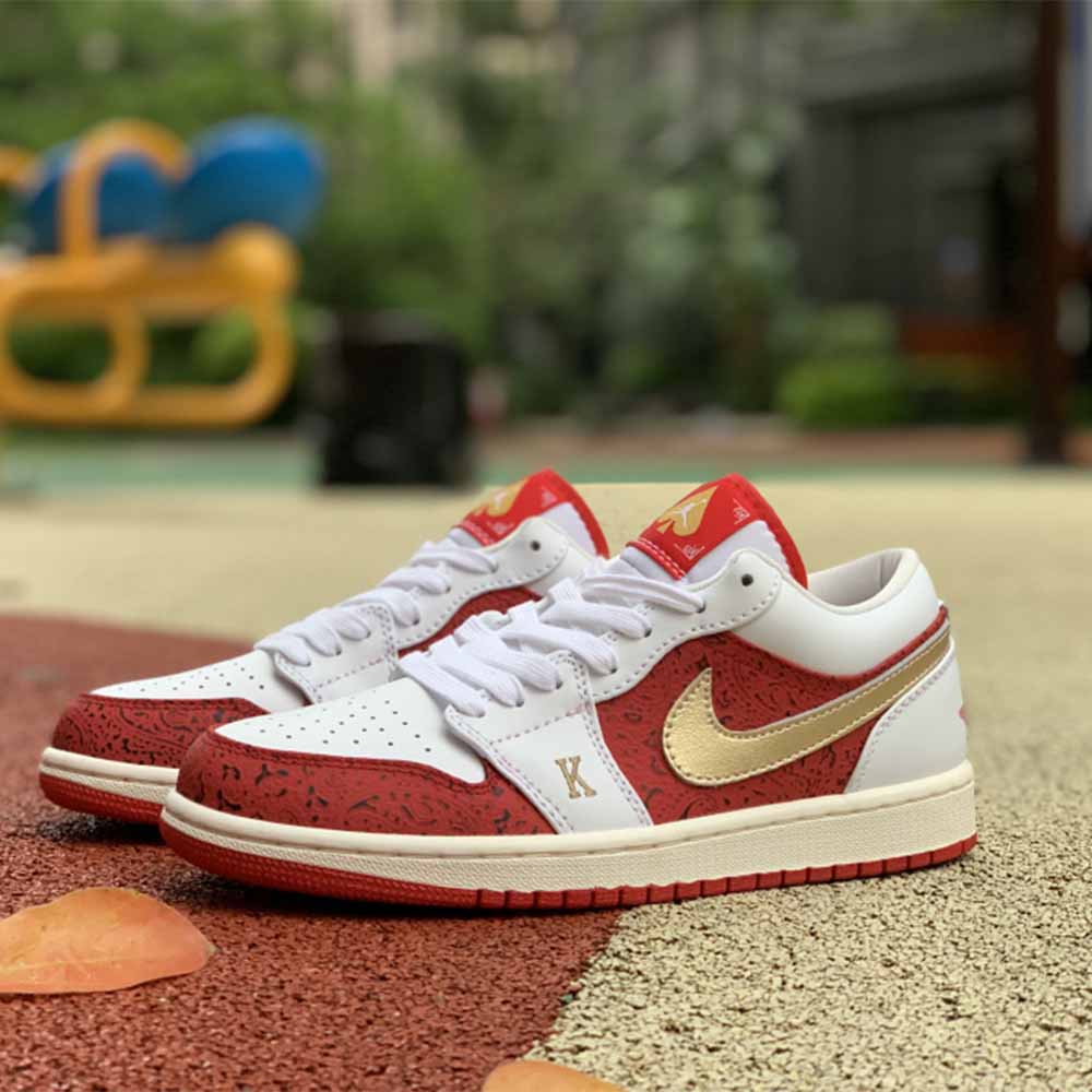 Jordan AJ1 Low SE Spades Black Jack - PerfectKickZ