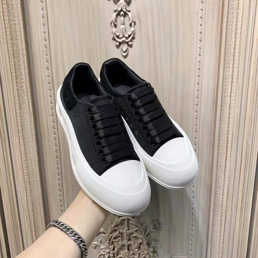 Alexander Mqueen Deck Lace-Up Plimsoll Sneaker - PerfectKickZ
