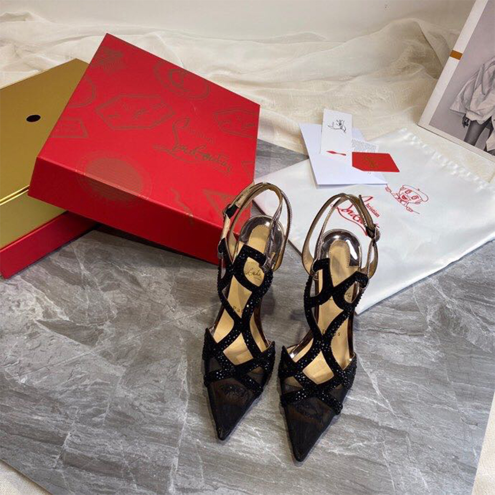 Christian Louboutin Double L Pump Strass 10CM - PerfectKickZ