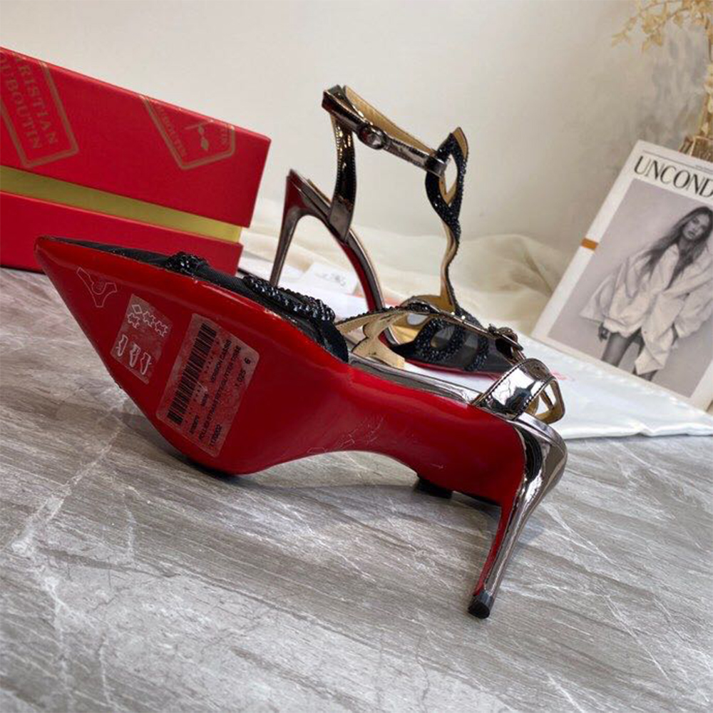 Christian Louboutin Double L Pump Strass 10CM - PerfectKickZ
