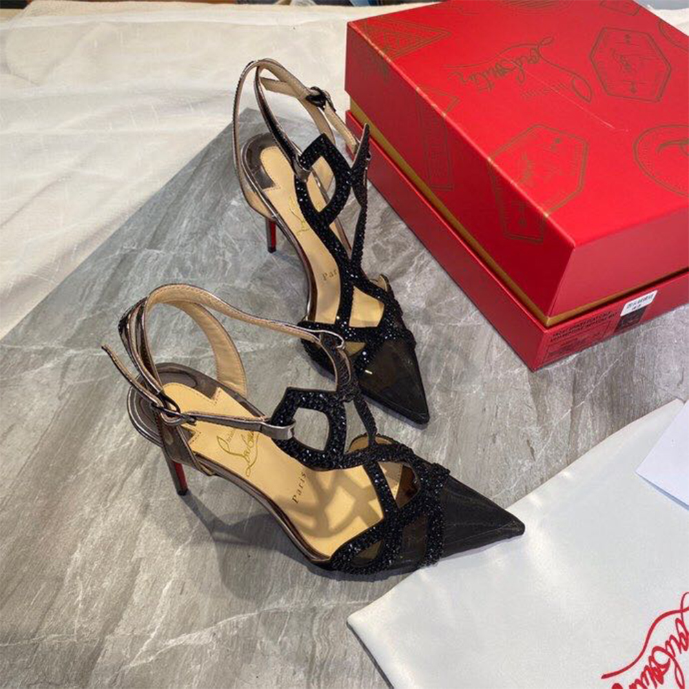 Christian Louboutin Double L Pump Strass 10CM - PerfectKickZ