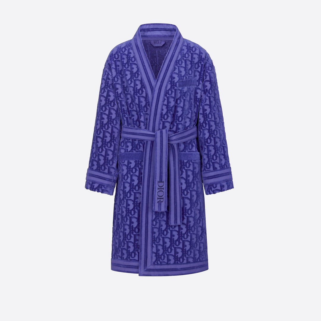 Dior Oblique Bathrobe In Purple - PerfectKickZ