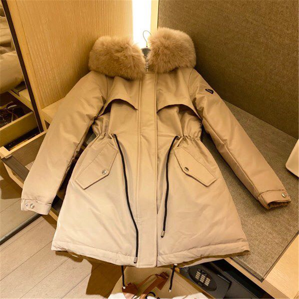Prada Detachable Long Down Jacket(Apricot) - PerfectKickZ