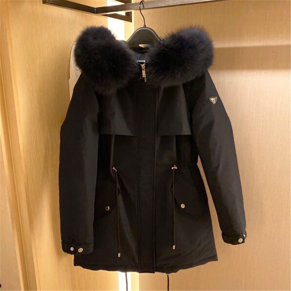 Prada Detachable Long Down Jacket(Black) - PerfectKickZ