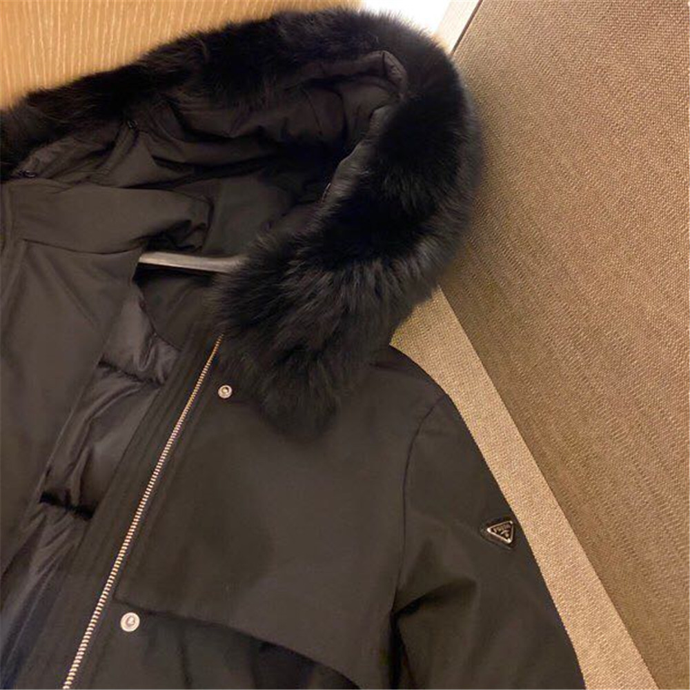 Prada Detachable Long Down Jacket(Black) - PerfectKickZ