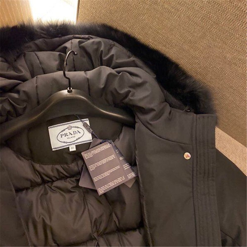 Prada Detachable Long Down Jacket(Black) - PerfectKickZ