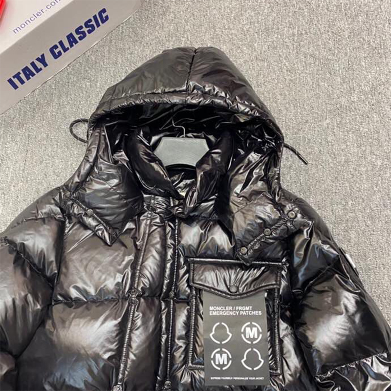 Moncler Anthemyx Short Down Jacket In Black - PerfectKickZ