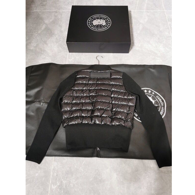 Moncler Mon Women Padded Knit Short Down Jacket Black - PerfectKickZ