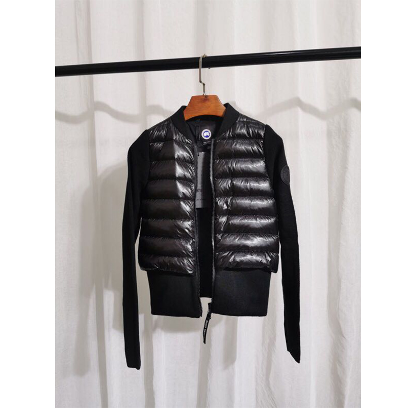 Moncler Mon Women Padded Knit Short Down Jacket Black - PerfectKickZ