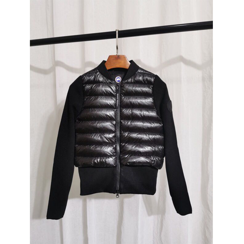 Moncler Mon Women Padded Knit Short Down Jacket Black - PerfectKickZ