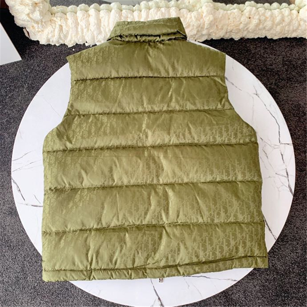 Dior Reflective Down Puffer Jacket With Dior Oblique Print In Silver Grey - PerfectKickZ