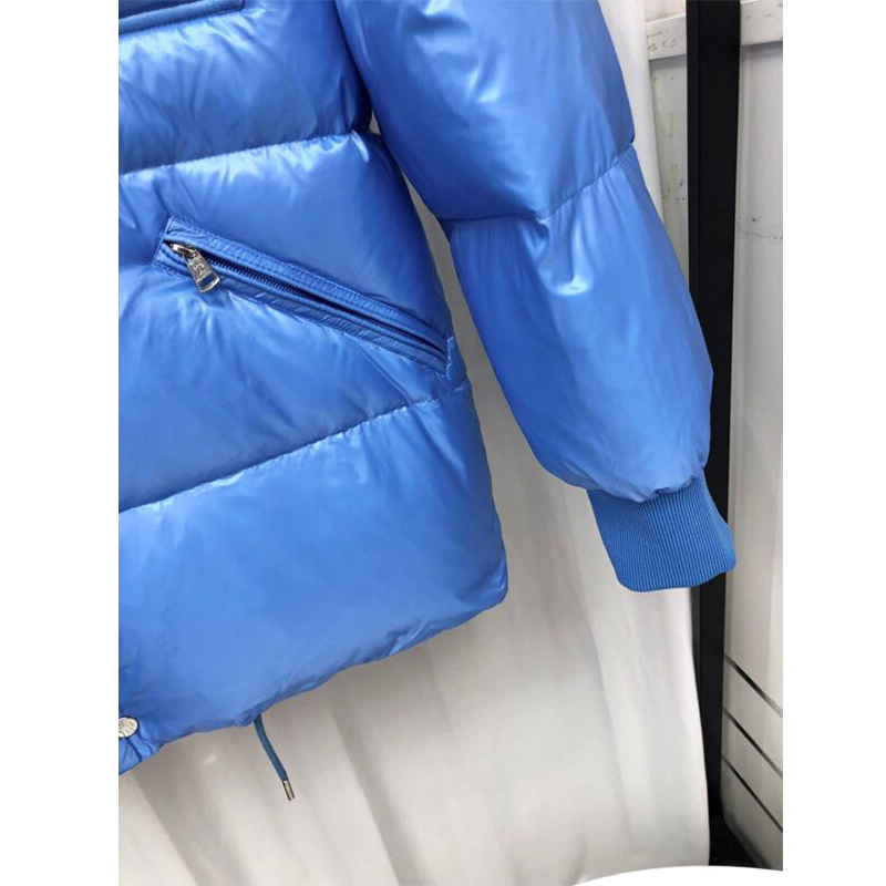Moncler Lamentin Short Down Jacket In Blue - PerfectKickZ