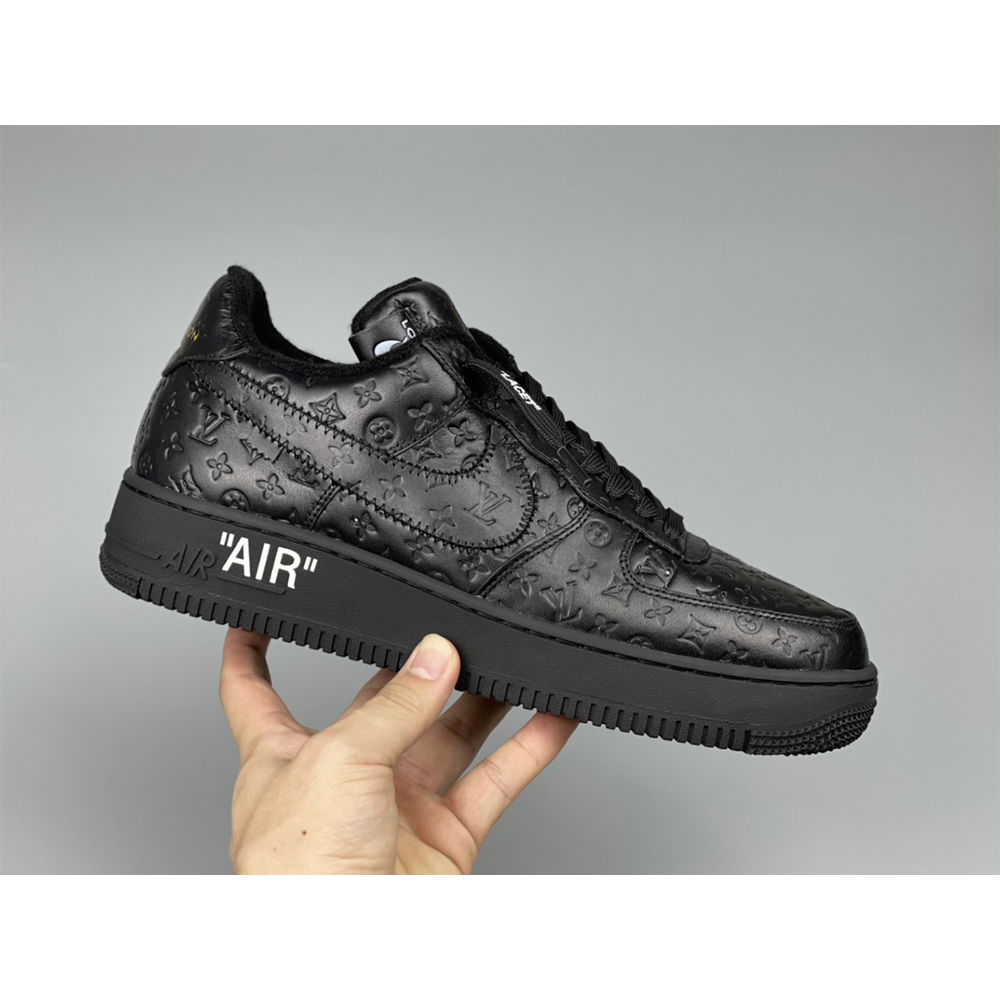 Louis Vuitton X Nike Air Force 1 Sneaker All Black - 
